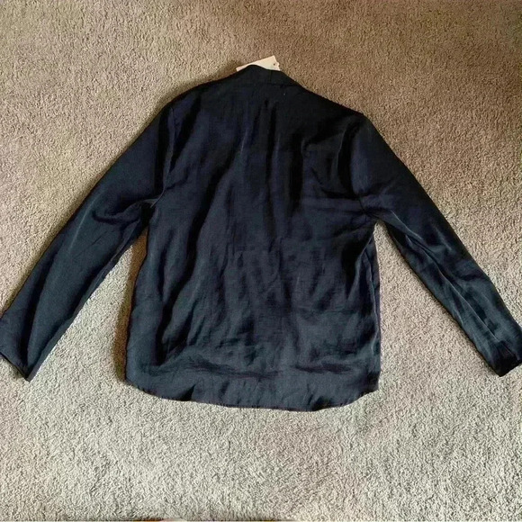 Melloday Black silky blouse top size medium NWT - Picture 5 of 5